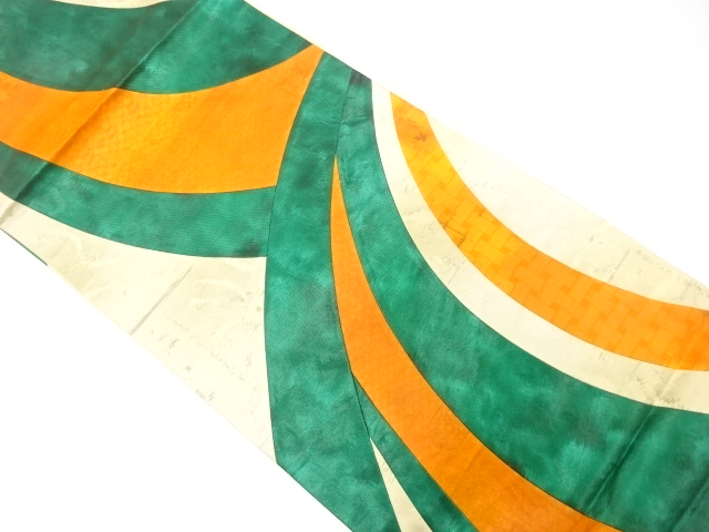 JAPANESE KIMONO / ANTIQUE FUKURO OBI / SILK / WOVEN STREAM